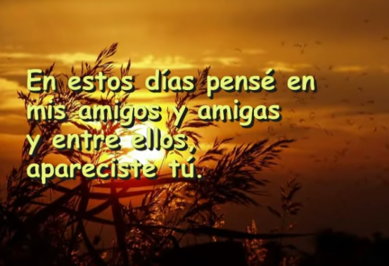 carta a amigos