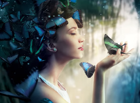 hada y ,mariposa