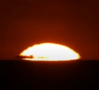 el sol poniendose