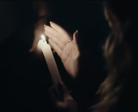 vela iluminada